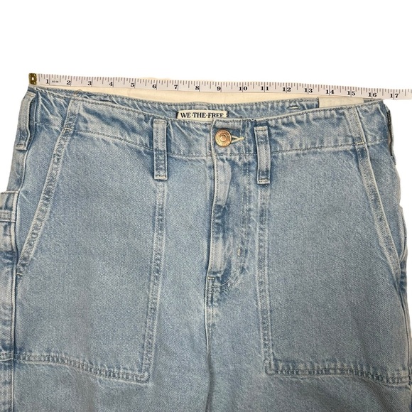 NEW Free People We The Free Major Leagues Mid Rise Cuffed Crop Jeans Size 29 - Picture 12 of 15